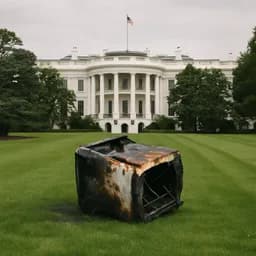 Will any satellite debris be reported to have landed in Los Angeles, Las Vegas, the White House, or Times Square in New York