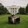 Will any satellite debris be reported to have landed in Los Angeles, Las Vegas, the White House, or Times Square in New York